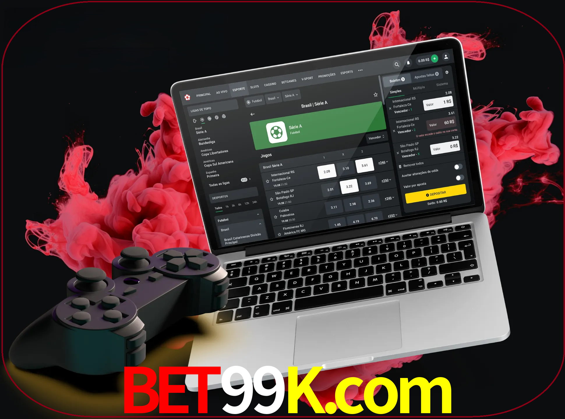 Visite a secção especial de jogos de vídeo em bet99k para descobrir em que jogos pode apostar e ganhar muito dinheiro.