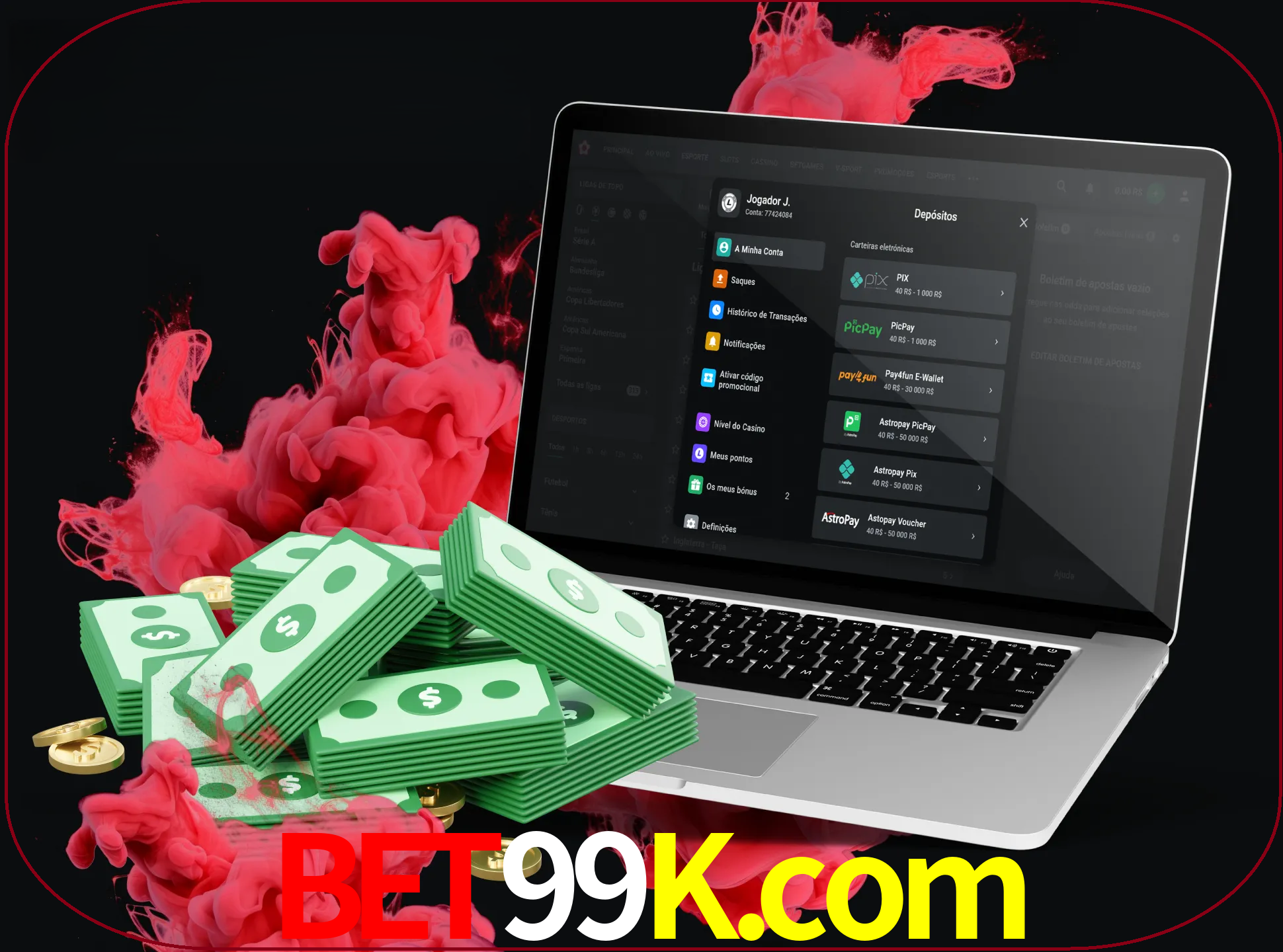Para efetuar um depósito na sua conta bet99k, basta escolher o método de depósito e especificar o montante.