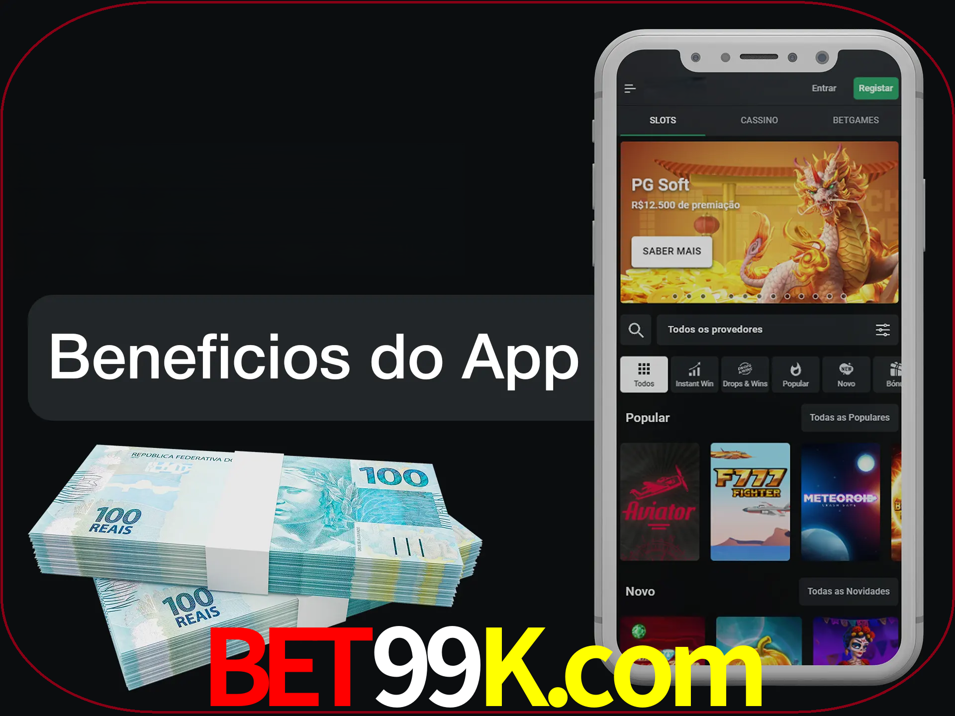 Obtenha todos os benefícios usando o aplicativo.